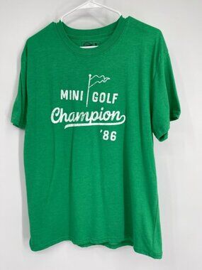 Funny Vintage Style Mini Golf Champion T Shirt L Grandpacore Indie Athleisure